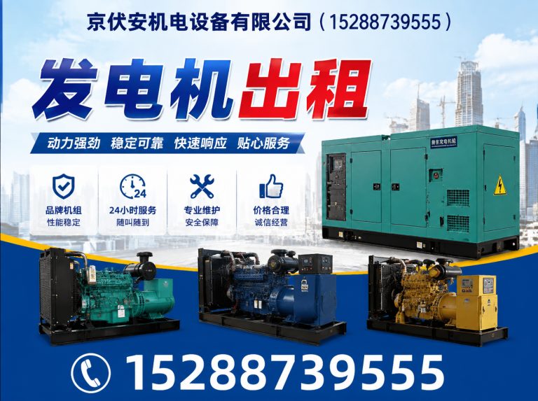 徐州发电机出租展示图