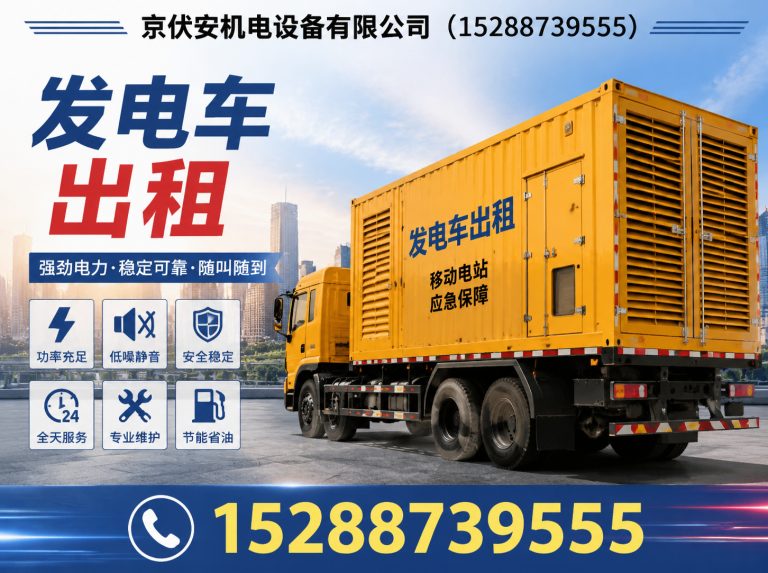 徐州应急发电机出租展示图